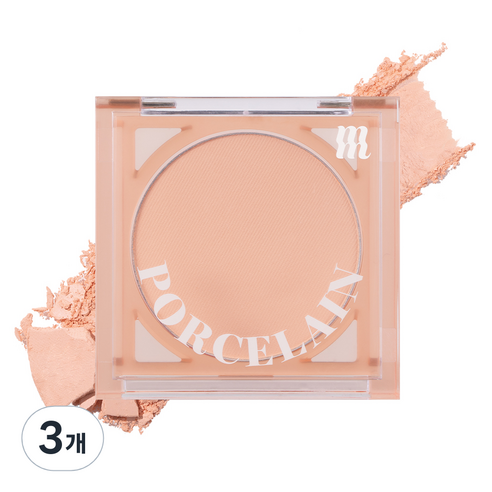 머지 포셀린 치크 블러셔 4.2g, 스터닝 코랄, 3개