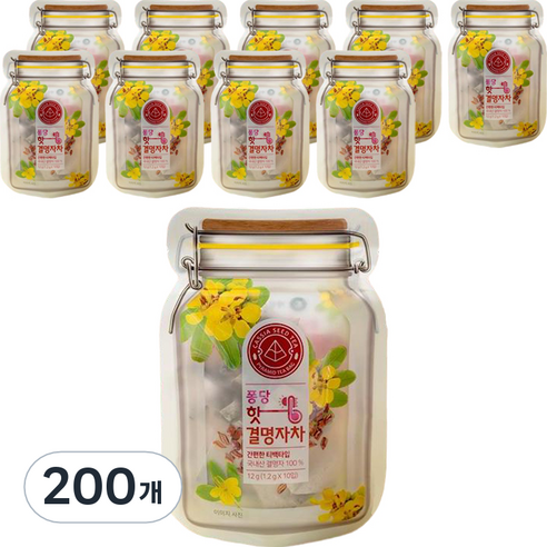 제임스티스푼 무카페인 퐁당 핫 결명자차, 1.2g, 200개, 100개, 1개
