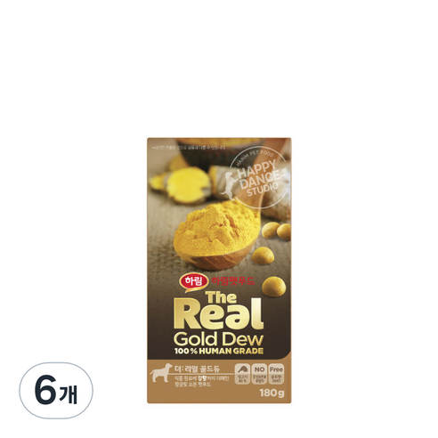 하림펫푸드 강아지 더리얼 골드듀 건식사료, 닭, 180g, 6개