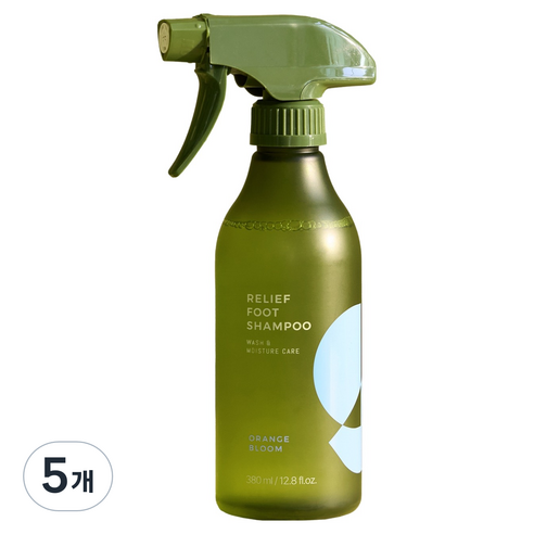 디밤비 릴리프 풋샴푸 오렌지블룸, 1개입, 5개, 380ml