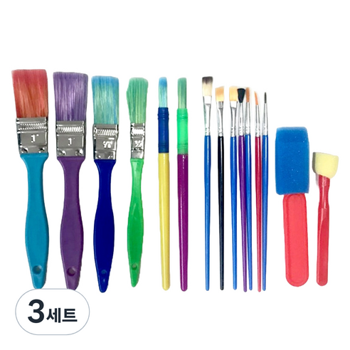 아이나라 붓 15종 세트, 3세트