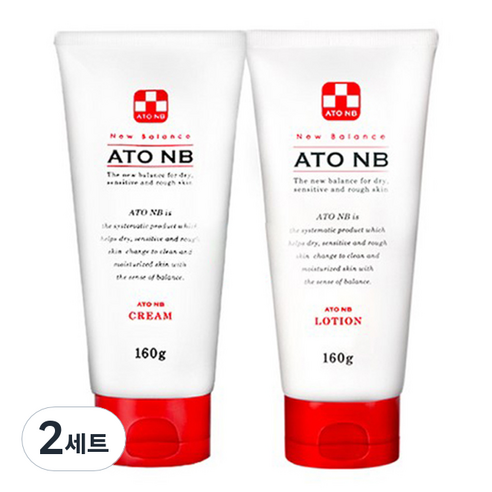 아토엔비 크림 160 g + 로션 160 g 유아 보습세트, 2세트