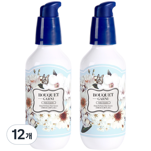 부케가르니 딥퍼퓸 헤어세럼 베이비파우더, 100ml, 12개