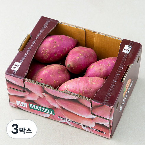 맛젤 꿀밤고구마, 3Kg(특대), 1박스