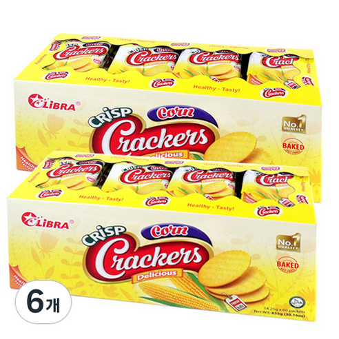 우리가스토리 리브라 콘 크리스프 크래커, 855g, 6개