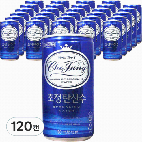 일화 초정탄산수 플레인190ml, 190ml, 120캔