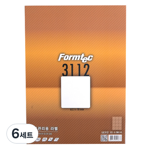 폼텍 물류관리용 라벨지 LQ-3112, 12칸, 120개