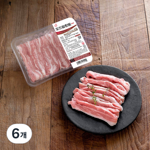 도드람한돈 1등급 항정살 구이용 (냉장), 300g, 6개