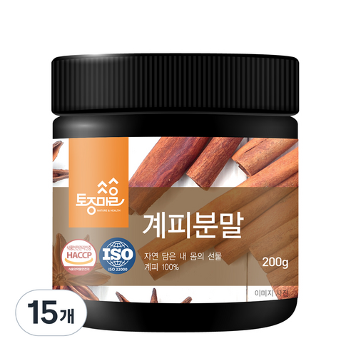 토종마을 HACCP 계피 분말, 15개, 200g