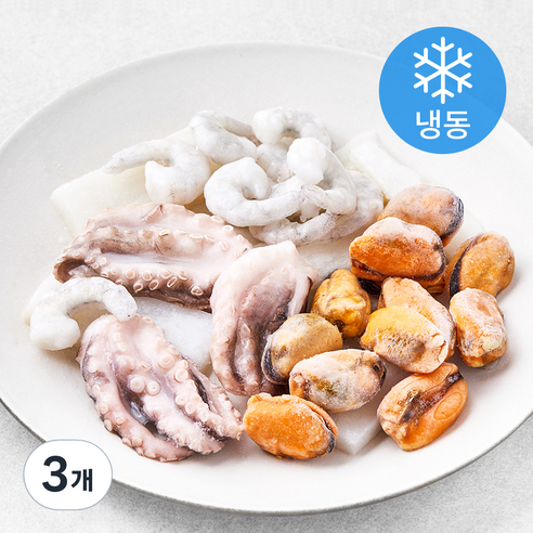 짬뽕 라면용 모둠해물 (냉동), 200g, 3개