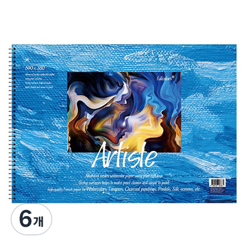 fullcolors 전문가용 스케치북 200g, 4절, 15매, 6개