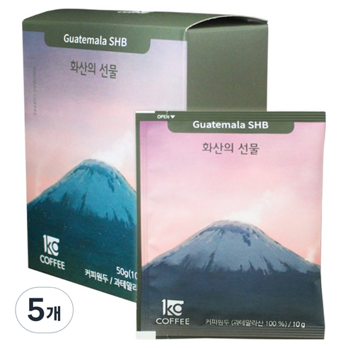 일킬로커피 화산의 선물 드립백 커피, 10g, 5개, 5개입