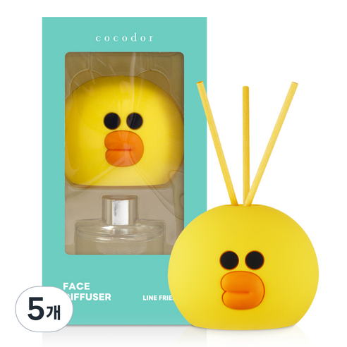 코코도르 라인프렌즈 페이스 디퓨저, 샐리(에이프릴프레쉬), 50ml, 5개