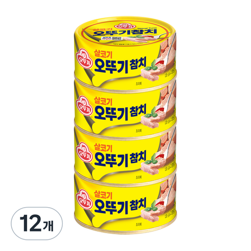 [오뚜기] 살코기 오뚜기 참치, 135g, 12개
