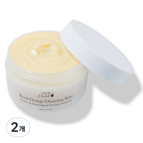 100%퓨어 블러드 오렌지 클렌징 밤, 85g, 2개
