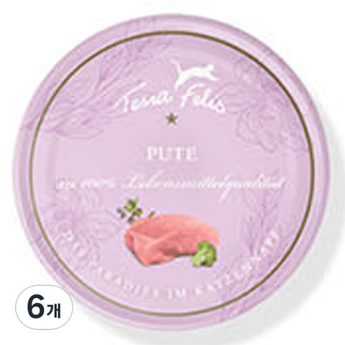 테라펠리스 고양이 사료, 칠면조, 80g, 6개