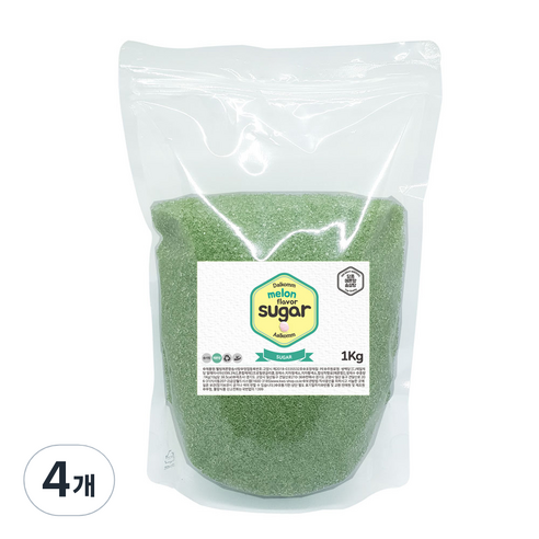웰빙 솜사탕 설탕 메론향, 1kg, 4개