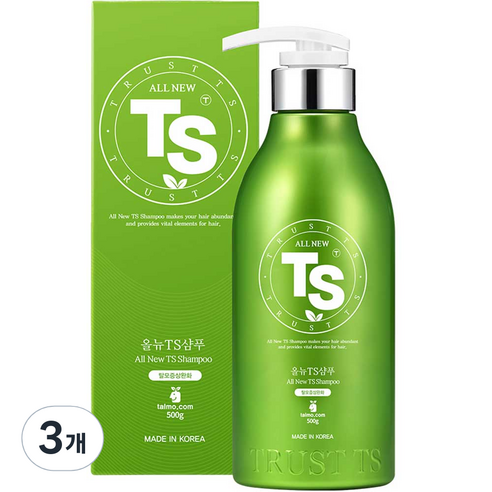 TS 올뉴 TS 샴푸, 500g, 3개