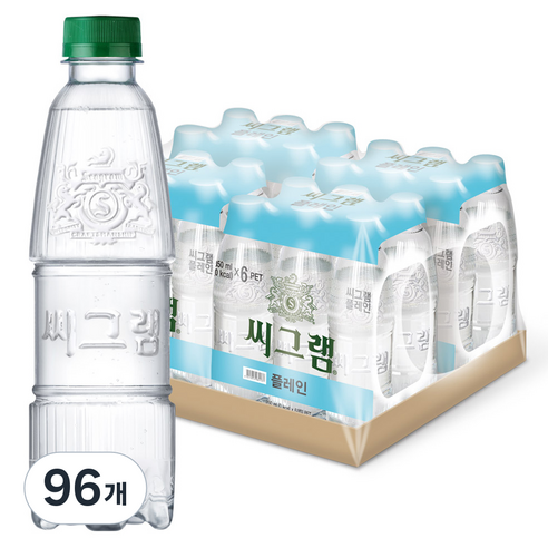 씨그램 플레인 무라벨, 350ml, 96개
