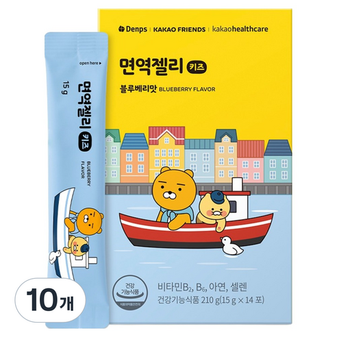 덴프스 카카오 면역젤리 키즈 14p, 210g, 10개