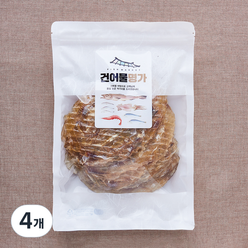 해맑음 조미 쥐치포, 4개, 300g
