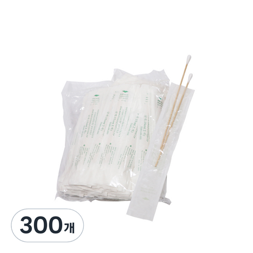 대한위재 멸균면봉 15cm, 2개입, 300개