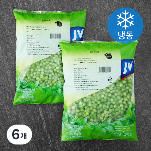 마당발 완두콩 (냉동), 1kg, 6개