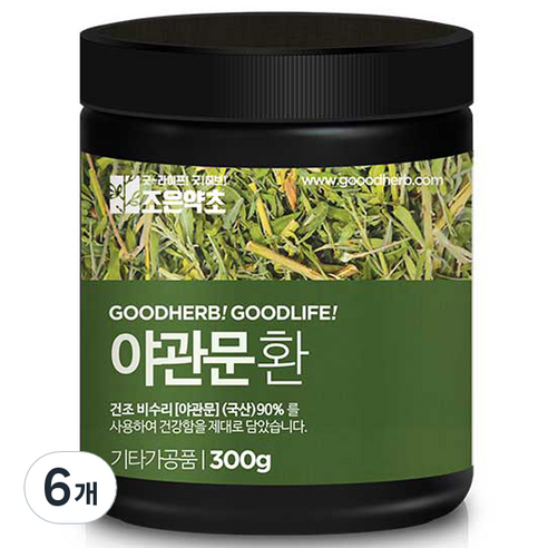 조은약초 프리미엄 야관문환, 300g, 6개