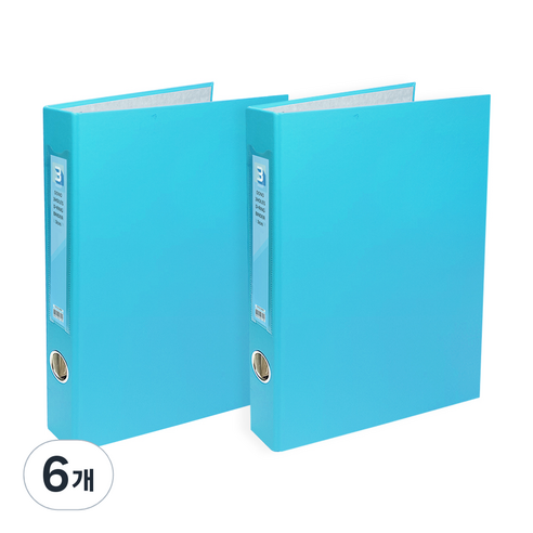 투코비 도노 D링 바인더 3공 A4 3cm, 6개, 하늘