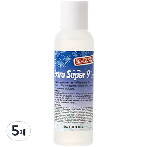 메디필 엑스트라 슈퍼 9 플러스 피지연화제 2.0, 100ml, 5개