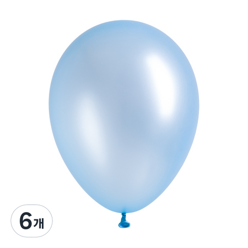 셈퍼텍스 풍선 13cm 100p, 펄아주르(440), 6개