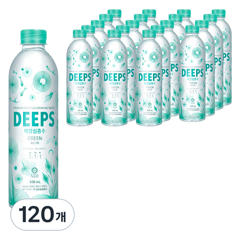 Deeps 해양심층수 그린, 500ml, 120개