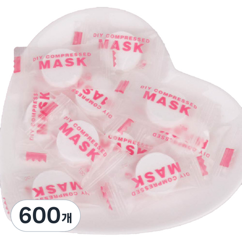 떼루와 면 압축 코인 마스크팩 시트지, 600개