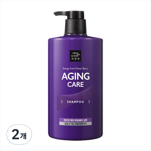 미쟝센 에이징 케어 파워베리 샴푸, 1000ml, 2개