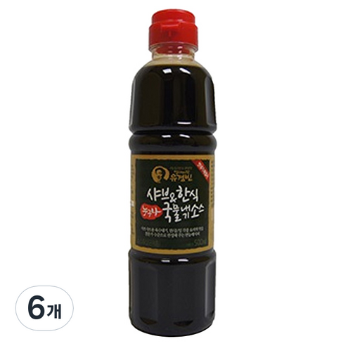 이엔푸드 유경빈 샤브한식국물내기소스, 500ml, 6개