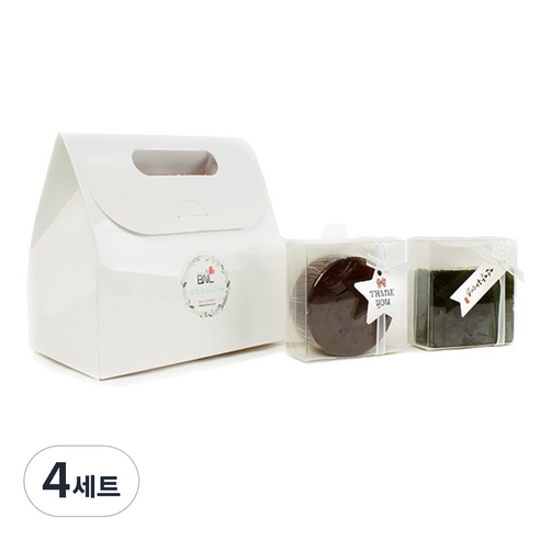 BNL 어성초 비누 100g + 클로렐라 비누 100g + 종이상자, 4세트