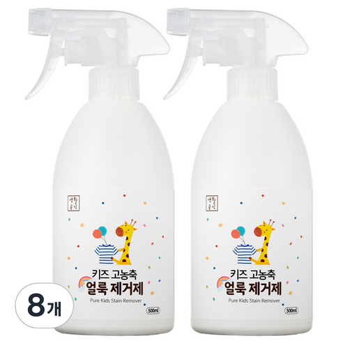 생활공식 키즈 고농축 얼룩제거제, 500ml, 8개