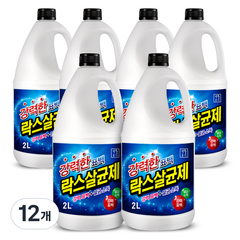 생활공식 강력한 표백 락스살균제, 2L, 12개