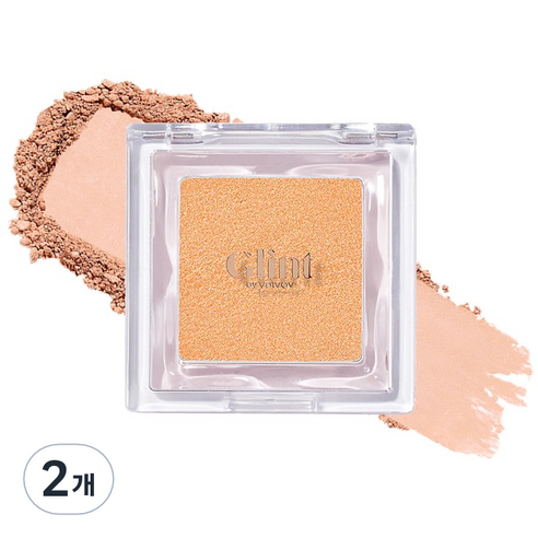 Glint 베이크드 블러쉬 블러셔 2.4g, 01 이터널 브리즈, 2개