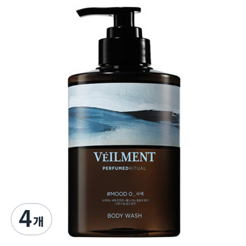 벨먼 퍼퓸드리추얼 바디워시 사색, 415ml, 4개