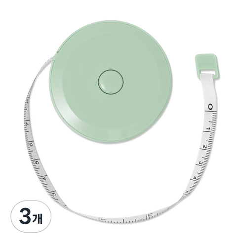 므라반 미니 줄자 민트, 150cm, 3개