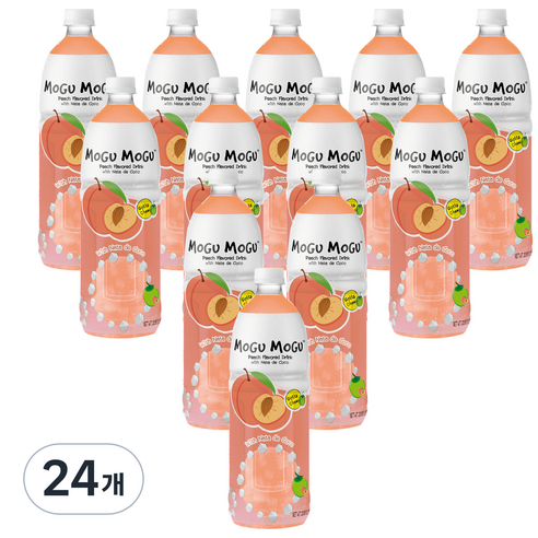 모구모구 복숭아맛 음료, 24개, 1L