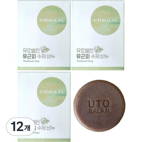 유토밸런 유근피 수제비누, 12개, 85g