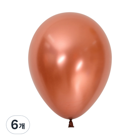셈퍼텍스 풍선 13cm 100p, 펄 쿠퍼, 6개
