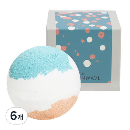 코아코스 버블앤팝 오션웨이브 배쓰밤, 200g, 6개