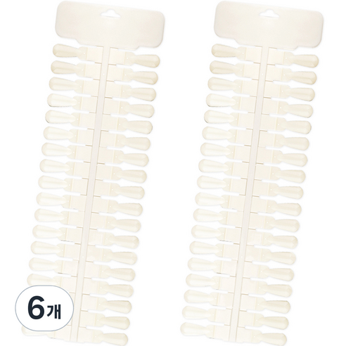 분리형 칼라 네일 차트판 36p, 내추럴, 6개