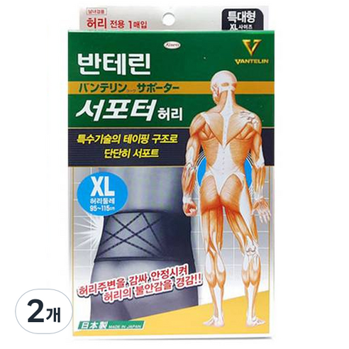 반테린 서포터 허리보호대, 2개
