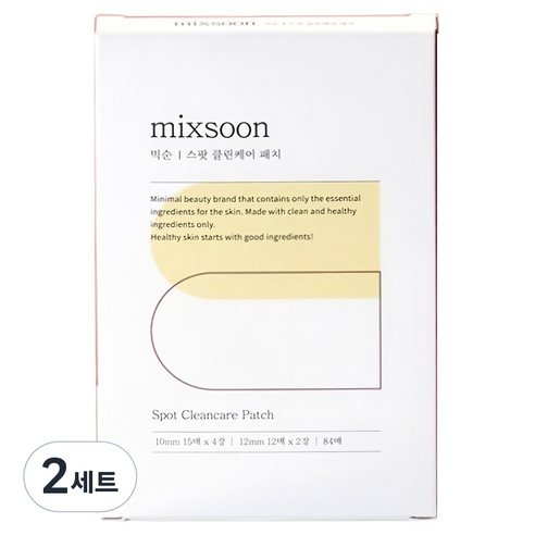 믹순 스팟 클린케어 패치 10mm 15p x 4개 + 12mm 12p x 2개 세트, 84개입, 2세트