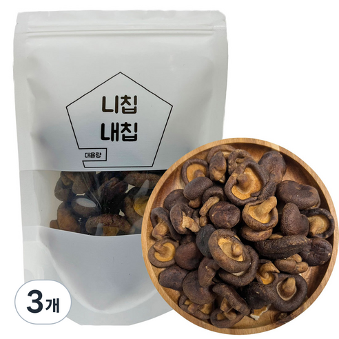 니칩내칩 통 표고버섯칩, 100g, 3개