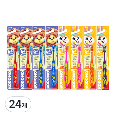 코도모 유아칫솔 6세이상, 랜덤 발송, 1개입, 24개